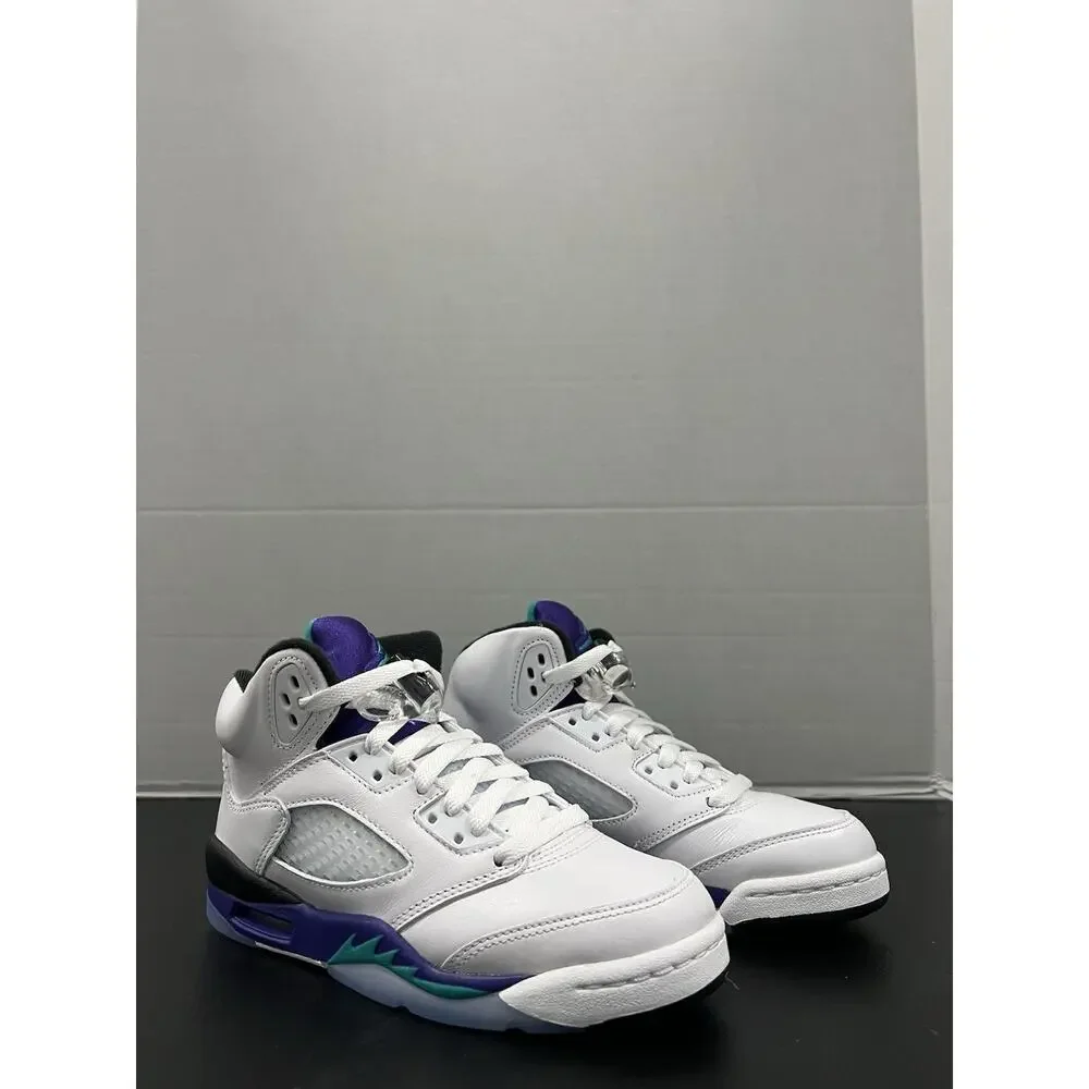 Air Jordan 5 Retro GS Grape 2025 HQ7980 100 Size 4.5 Kids Size 6 Women White
